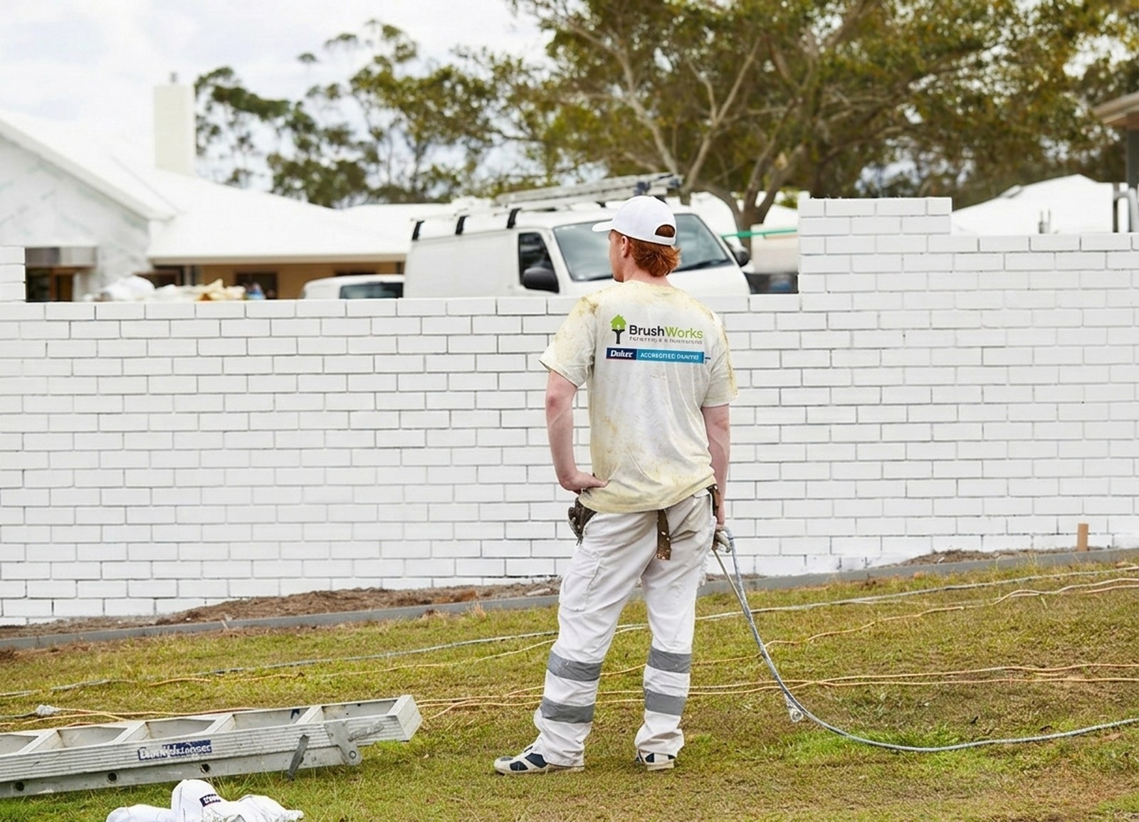 Exterior wall inspection before repainting