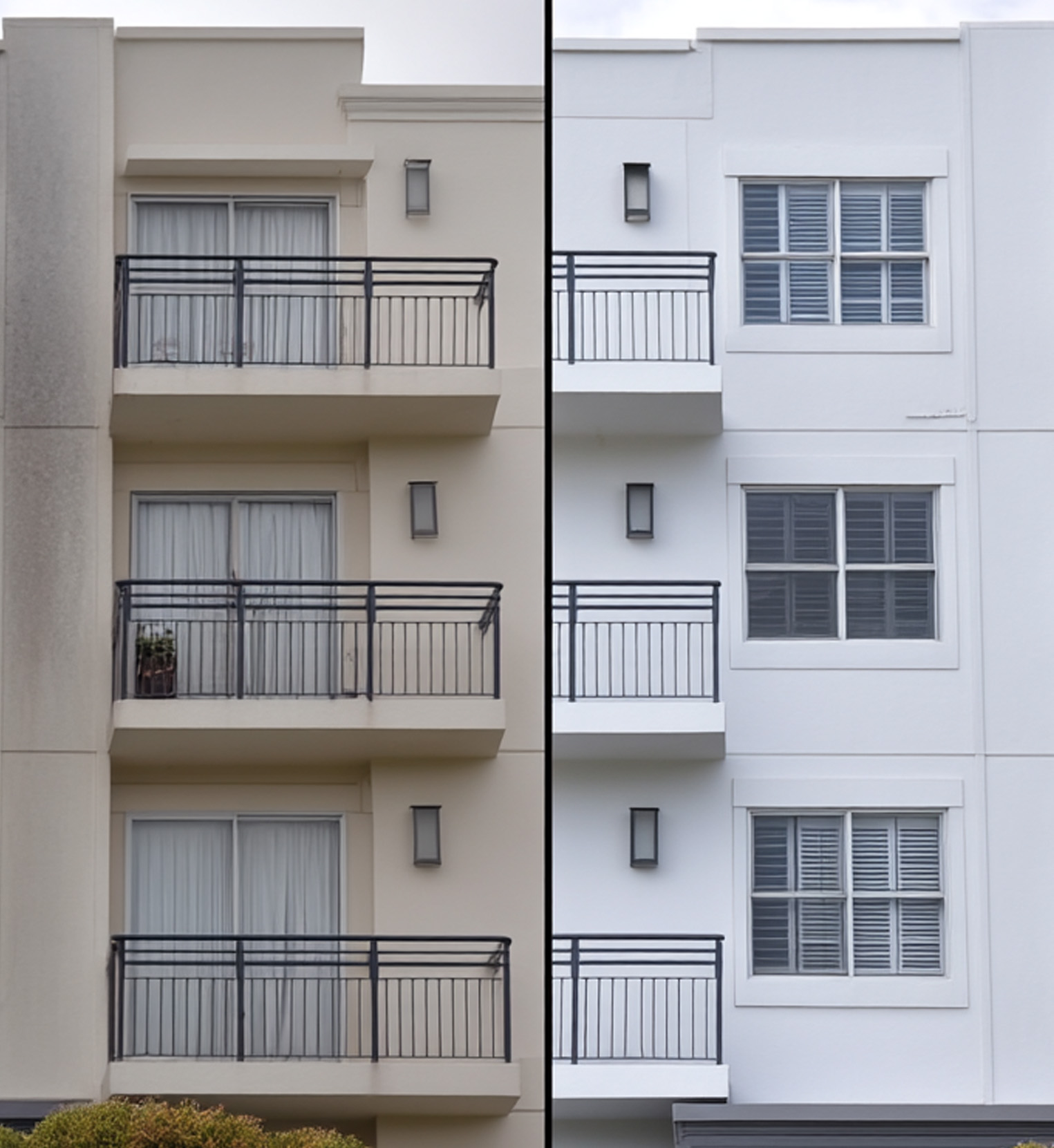 Brushworks painters completing a strata repaint project